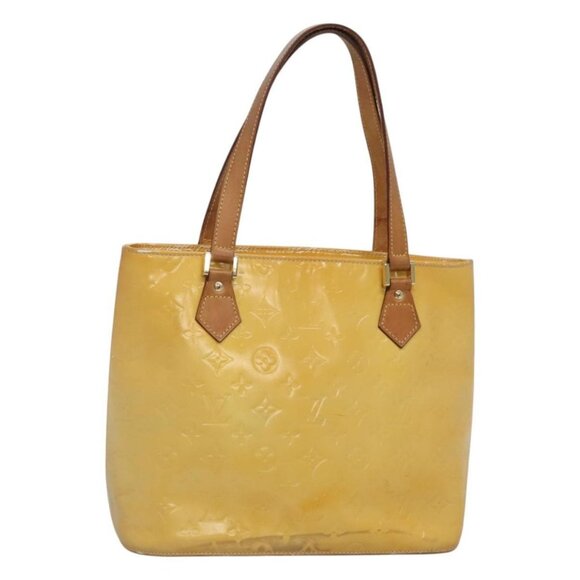LOUIS VUITTON Monogram Vernis Houston Hand Bag Gris M91053 LV Auth bs24577 - Picture 1 of 16